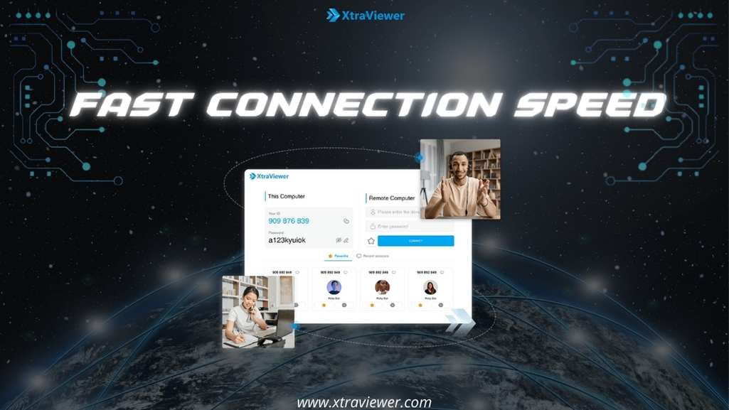 XtraViewer's connection speed is fast